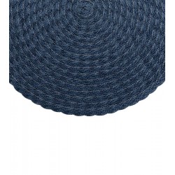 Lugar Americano 38cm Leaf Azul Escuro